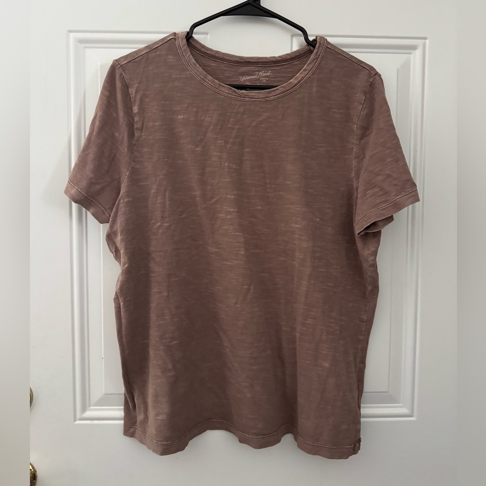 Universal Thread Women's Tan Short Sleeve Tee